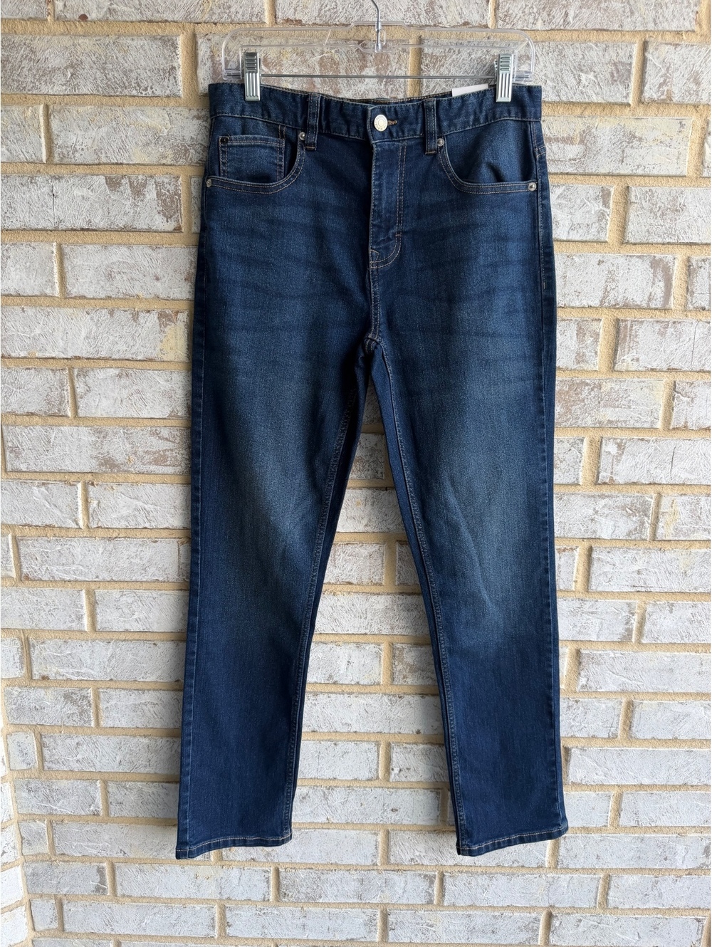 Calvin Klein Jeans NWT Slim Straight Blue Denim Jeans Boy's Size 16